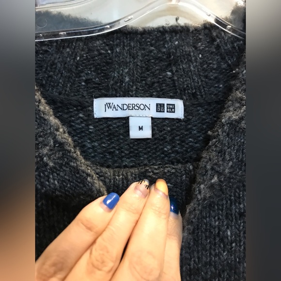 JW Anderson Grey Oversized Warm Sweater - Picture 4 of 5